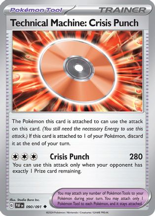 Technical Machine: Crisis Punch (090/091) [SV Paldean Fates] - Uncommon