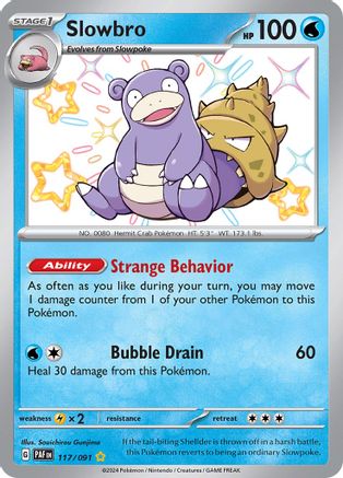 Slowbro (117/091) [SV Paldean Fates] Holofoil - Shiny Rare