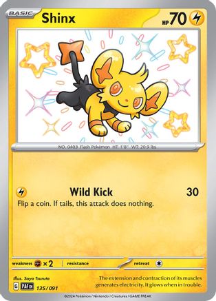 Shinx (135/091) [SV Paldean Fates] Holofoil - Shiny Rare