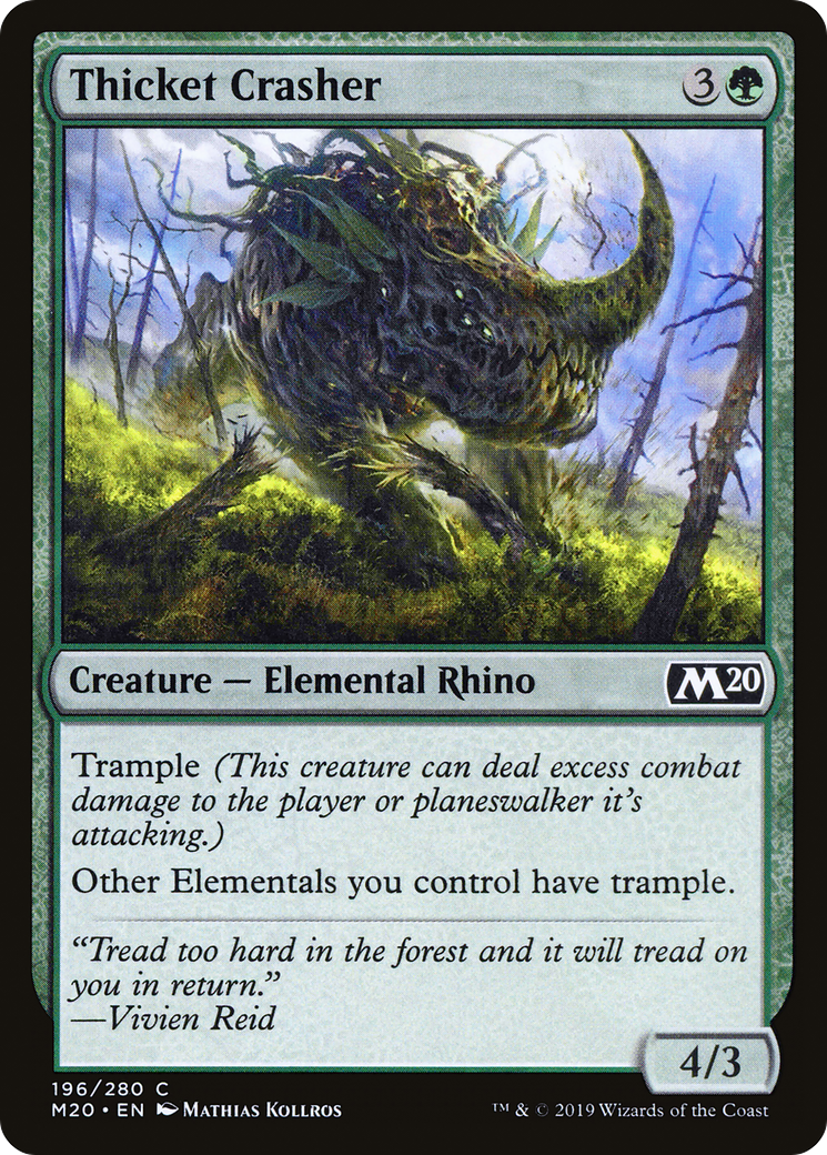 Thicket Crasher (M20-196) [Core Set 2020]