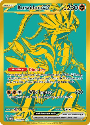 Koraidon ex (245/091) [SV Paldean Fates] Holofoil - Hyper Rare