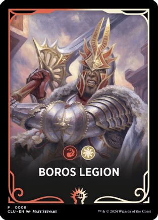 Boros Legion Theme Card (CLU-008) [Ravnica: Clue Edition]