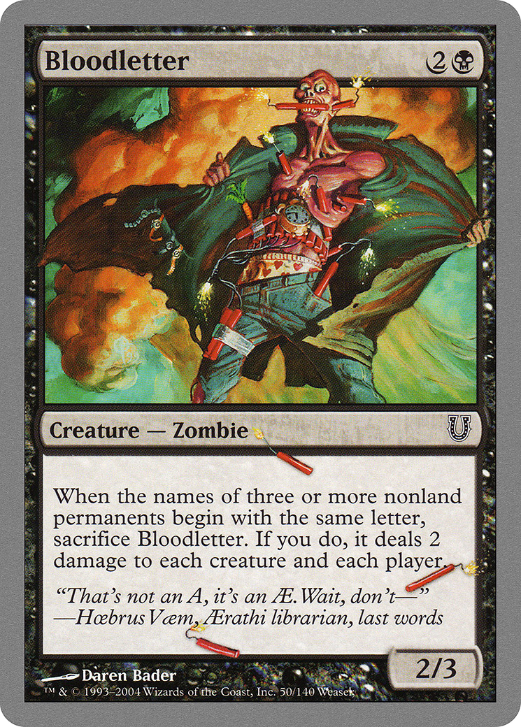 Bloodletter (UNH-050) [Unhinged] Foil