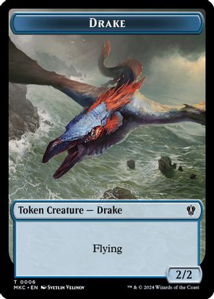 Drake // Cat Double-Sided Token (MKC-6 // 15) [Commander: Murders at Karlov Manor]