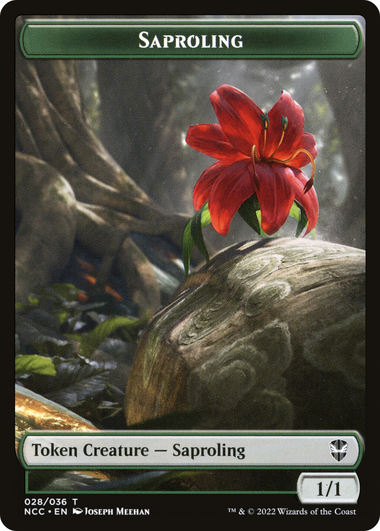 Saproling (TNCC-028) [New Capenna Commander Tokens] Foil