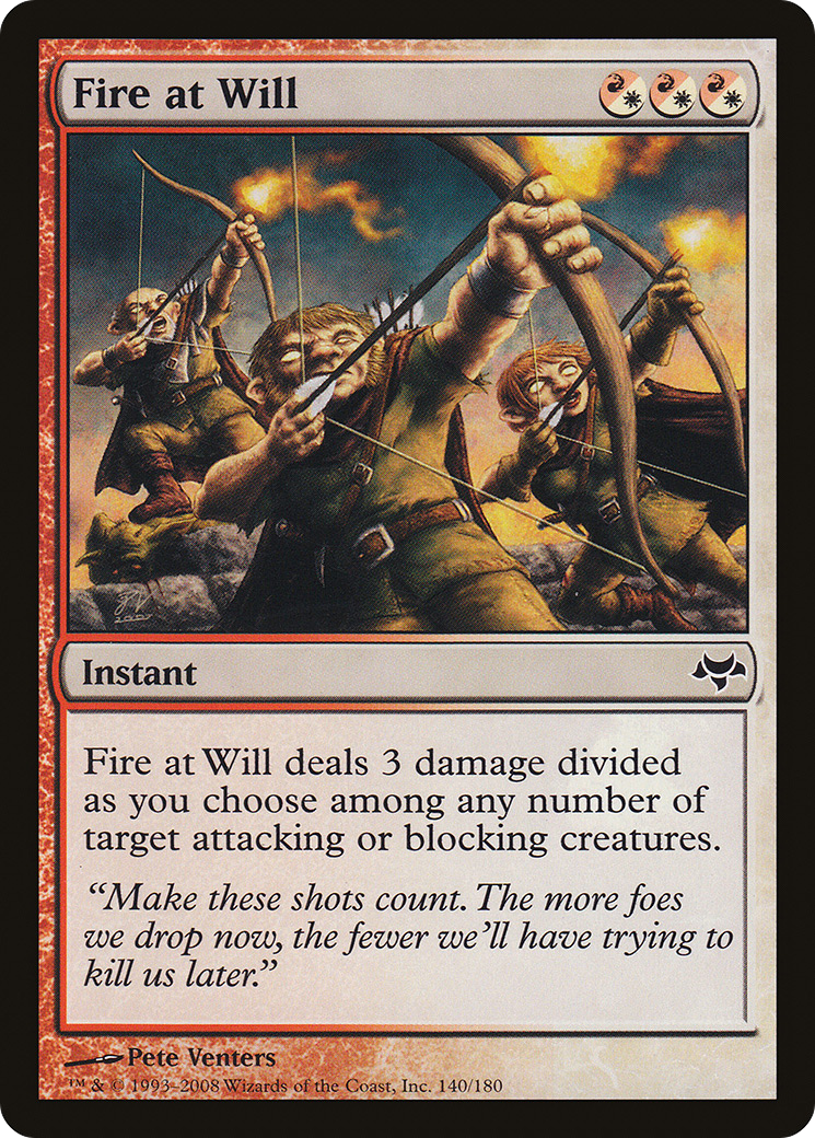 Fire at Will (EVE-140) [Eventide] Foil