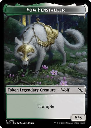 Voja Fenstalker Token (MKM-013) [Murders at Karlov Manor]