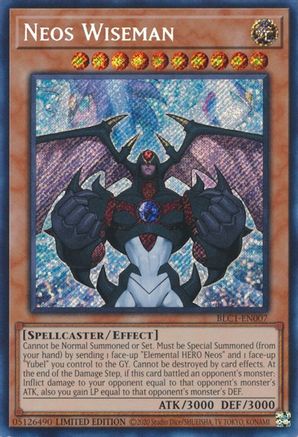 Neos Wiseman (Secret Rare) (BLC1-EN007) - Battles of Legend: Chapter 1 Limited