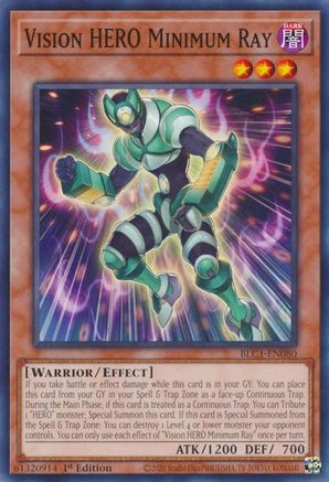 Vision HERO Minimum Ray (Common) (BLC1-EN080) - Battles of Legend: Chapter 1 1st Edition