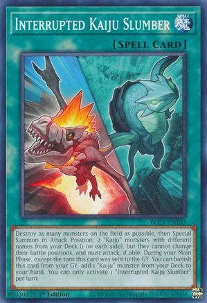 Interrupted Kaiju Slumber (Common) (BLC1-EN103) - Battles of Legend: Chapter 1 1st Edition