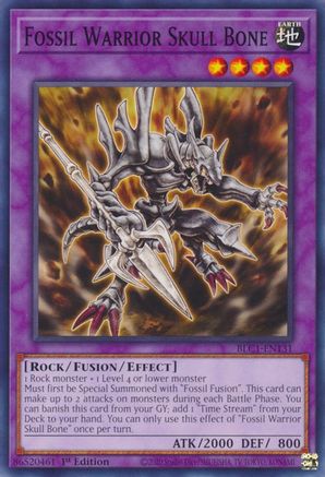Fossil Warrior Skull Bone (Common) (BLC1-EN131) - Battles of Legend: Chapter 1 1st Edition