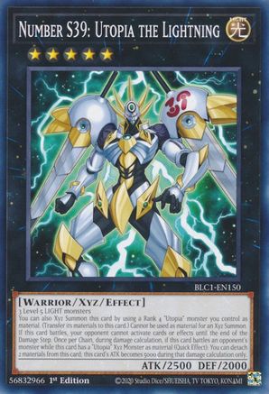 Number S39: Utopia the Lightning (Common) (BLC1-EN150) - Battles of Legend: Chapter 1 1st Edition