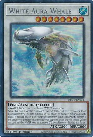 White Aura Whale (Silver) (Ultra Rare) (BLC1-EN011) - Battles of Legend: Chapter 1 1st Edition
