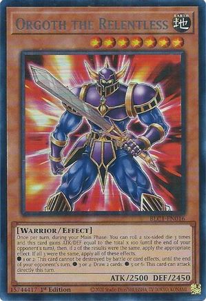 Orgoth the Relentless (Silver) (Ultra Rare) (BLC1-EN016) - Battles of Legend: Chapter 1 1st Edition
