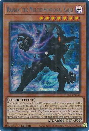 Radian, the Multidimensional Kaiju (Silver) (Ultra Rare) (BLC1-EN035) - Battles of Legend: Chapter 1 1st Edition