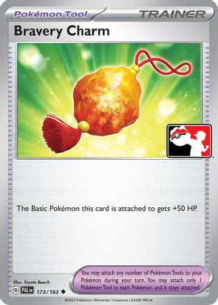 Bravery Charm (173/193) [Prize Pack Series Cards] Holofoil - Uncommon