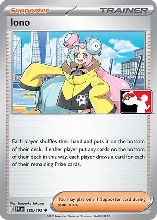 Iono (185/193) [Prize Pack Series Cards] - Uncommon