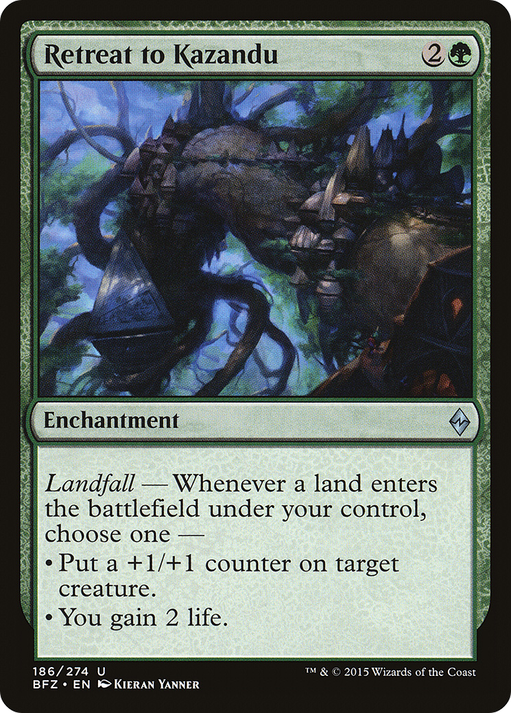 Retreat to Kazandu (BFZ-186) [Battle for Zendikar] Foil