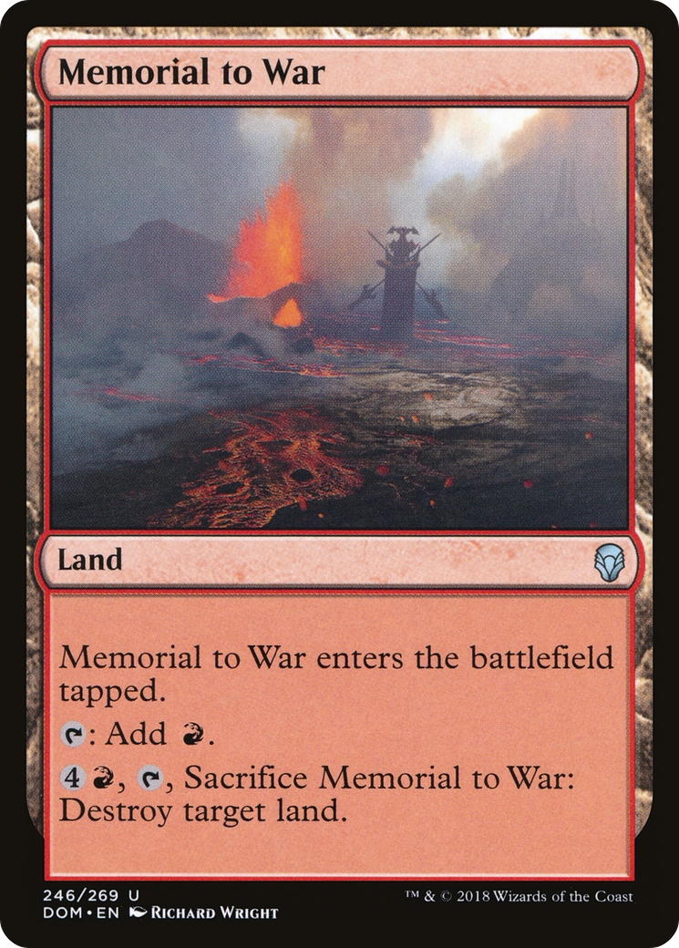 Memorial to War (DOM-246) [Dominaria] Foil