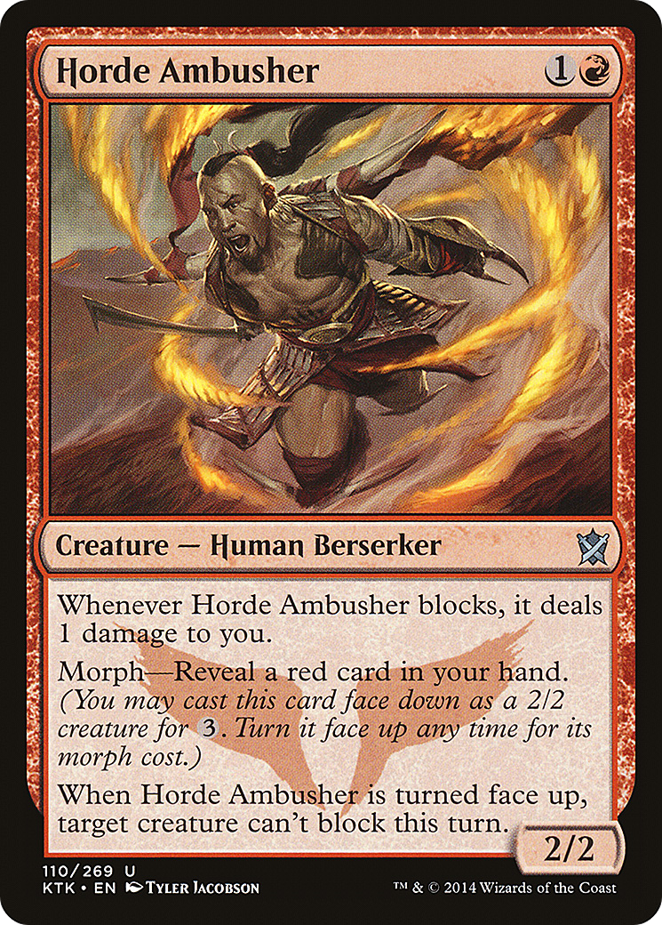 Horde Ambusher (KTK-110) [Khans of Tarkir] Foil
