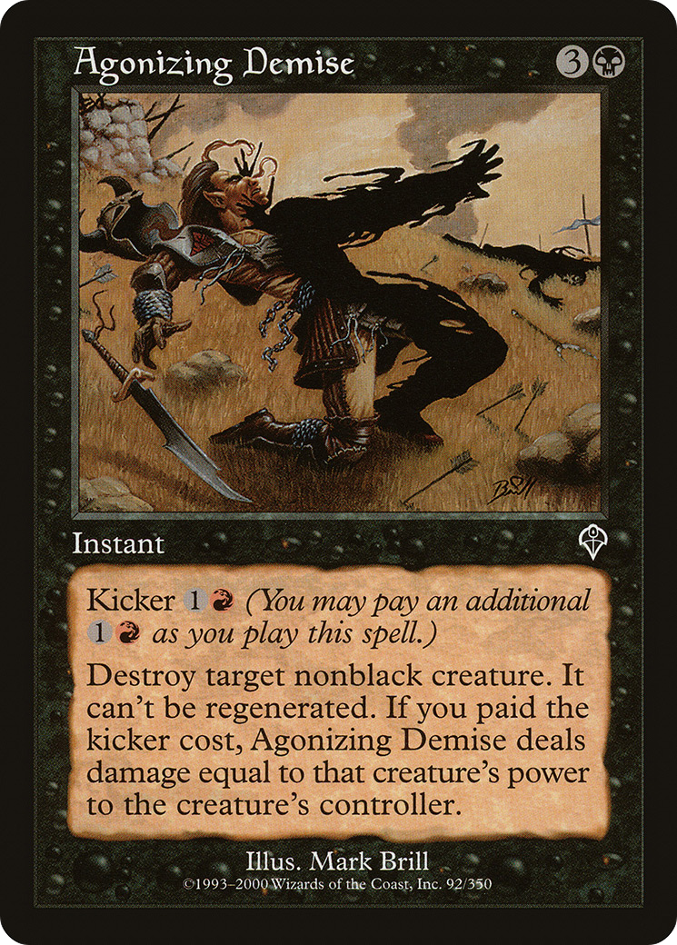 Agonizing Demise (INV-092) [Invasion] Foil