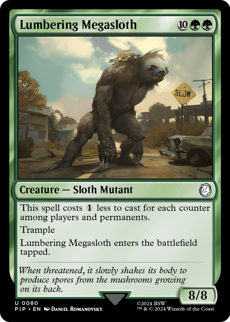 Lumbering Megasloth (PIP-080) [Fallout] Foil