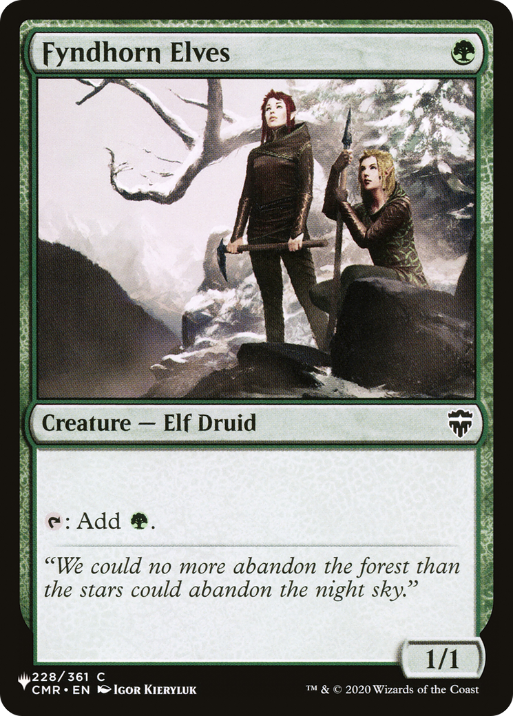 Fyndhorn Elves (LIST-228/361) [The List]
