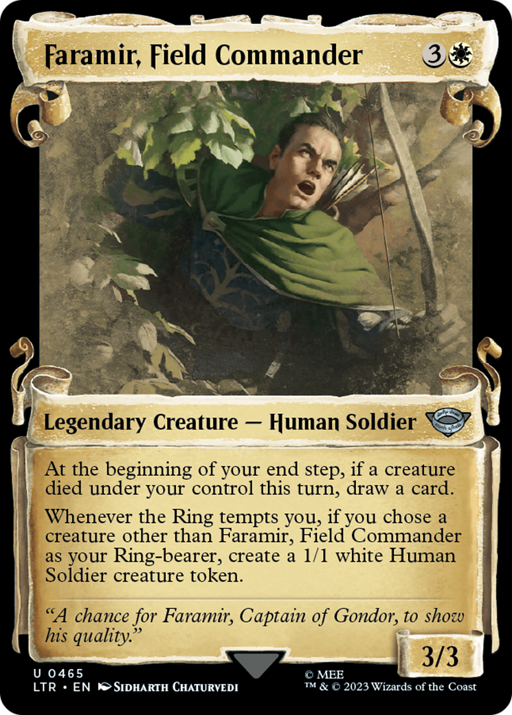 Faramir, Field Commander (Showcase Scrolls) (LTR-465) [The Lord of the Rings: Tales of Middle-earth] Foil