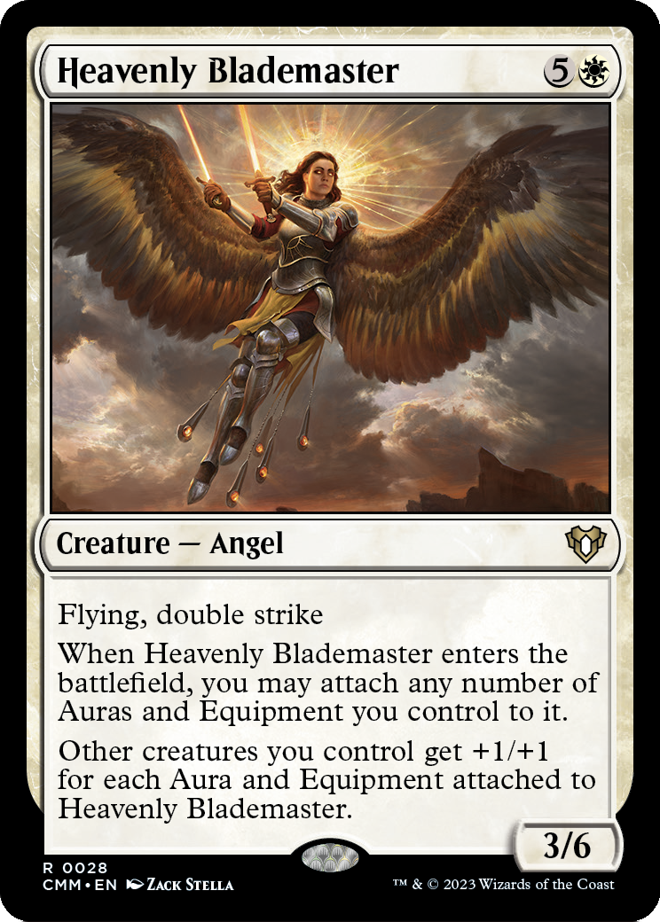 Heavenly Blademaster (CMM-028) [Commander Masters]