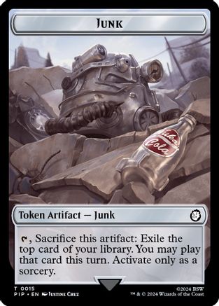 Junk // Squirrel Double-Sided Token (PIP-15 // 9) [Universes Beyond: Fallout]
