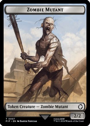 Zombie Mutant // Clue Double-Sided Token (PIP-7 // 11) [Universes Beyond: Fallout]