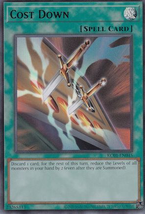 Cost Down (Ultra Rare) (KC01-EN045) - 25th Anniversary Ultimate Kaiba Set Unlimited