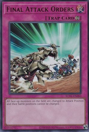 Final Attack Orders (Ultra Rare) (KC01-EN060) - 25th Anniversary Ultimate Kaiba Set Unlimited