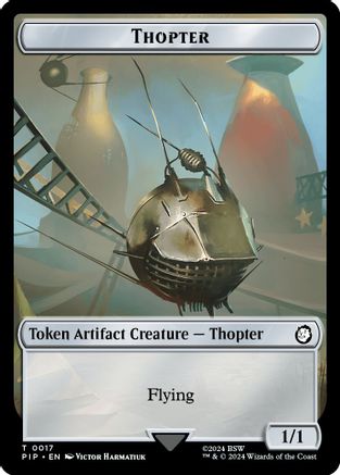 Thopter // Treasure (0018) Double-Sided Token (PIP-17 // 18) [Universes Beyond: Fallout]