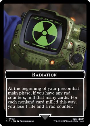 Radiation // Robot Double-Sided Token (PIP-22 // 16) [Universes Beyond: Fallout] Foil