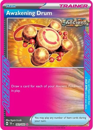 Awakening Drum (141/162) [SV05 Temporal Forces] Holofoil - ACE SPEC Rare