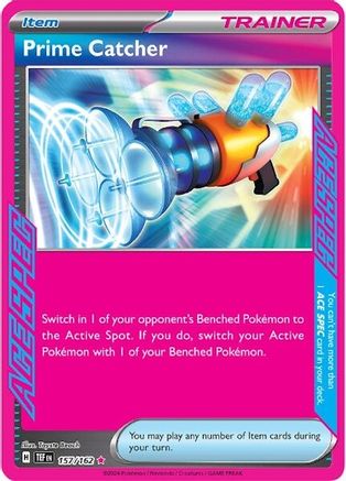 Prime Catcher (157/162) [SV05 Temporal Forces] Holofoil - ACE SPEC Rare