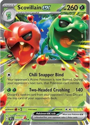 Scovillain ex (022/162) [SV05 Temporal Forces] Holofoil - Double Rare