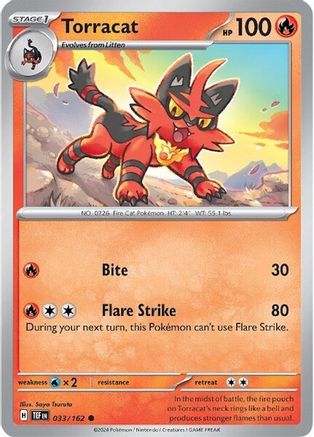Torracat (033/162) [SV05 Temporal Forces] Reverse Holofoil - Common