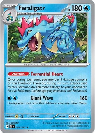 Feraligatr (041/162) [SV05 Temporal Forces] Reverse Holofoil - Rare