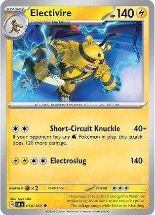 Electivire (054/162) [SV05 Temporal Forces] Reverse Holofoil - Uncommon