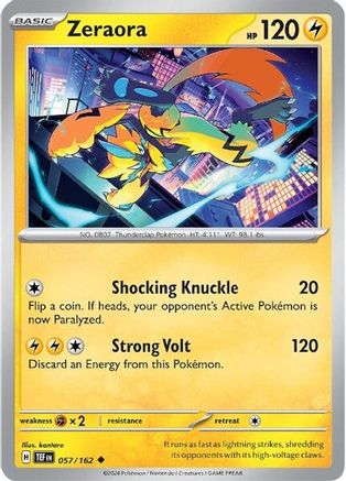 Zeraora (057/162) [SV05 Temporal Forces] - Uncommon