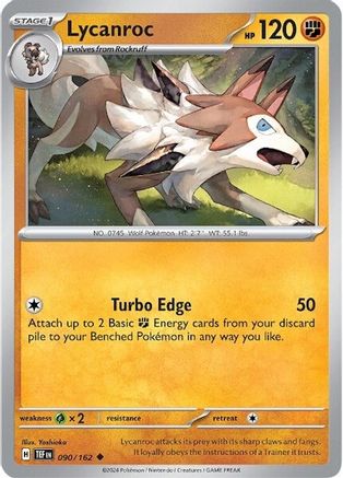 Lycanroc (090/162) [SV05 Temporal Forces] Reverse Holofoil - Uncommon