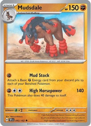 Mudsdale (092/162) [SV05 Temporal Forces] Reverse Holofoil - Uncommon