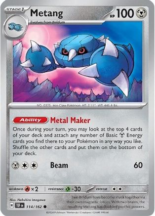 Metang (114/162) [SV05 Temporal Forces] Reverse Holofoil - Common