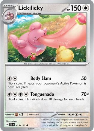 Lickilicky (125/162) [SV05 Temporal Forces] Reverse Holofoil - Common