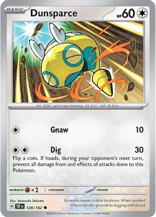 Dunsparce (128/162) [SV05 Temporal Forces] Reverse Holofoil - Common