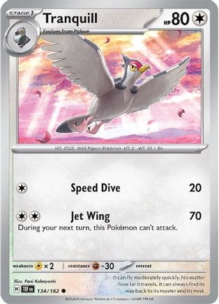 Tranquill (134/162) [SV05 Temporal Forces] Reverse Holofoil - Common