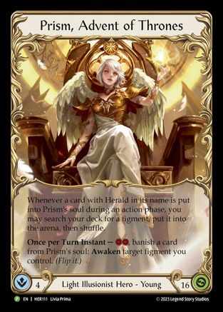 Prism, Advent of Thrones - HER111 (HER111) - Flesh and Blood: Promo Cards Rainbow Foil