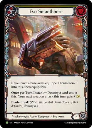 Evo Smoothbore - FAB209 (FAB209) - Flesh and Blood: Promo Cards Rainbow Foil